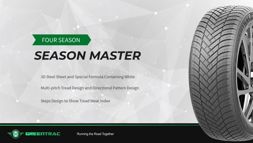 Introducing the GREENTRAC Four Season Tires as Season Master pattern