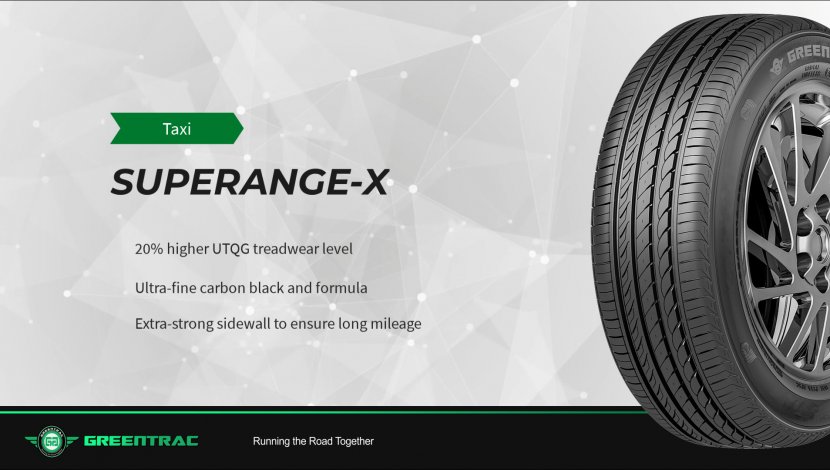 Introducing the GREENTRAC Taxi Tires as Superange X pattern