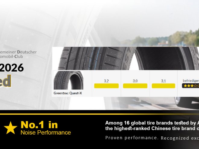 GREENTRAC Earns“Recommended” Rating in German ADAC 2026 Summer Tire Test